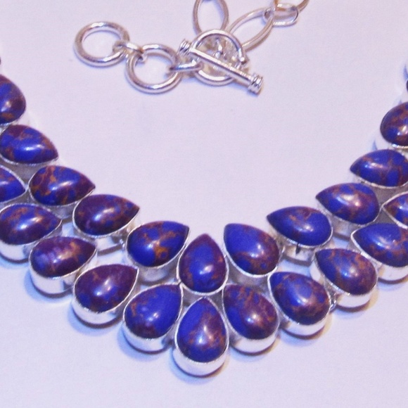 Gorgeous Purple Dyed Jasper Necklace SP Necklace - Picture 3 of 5